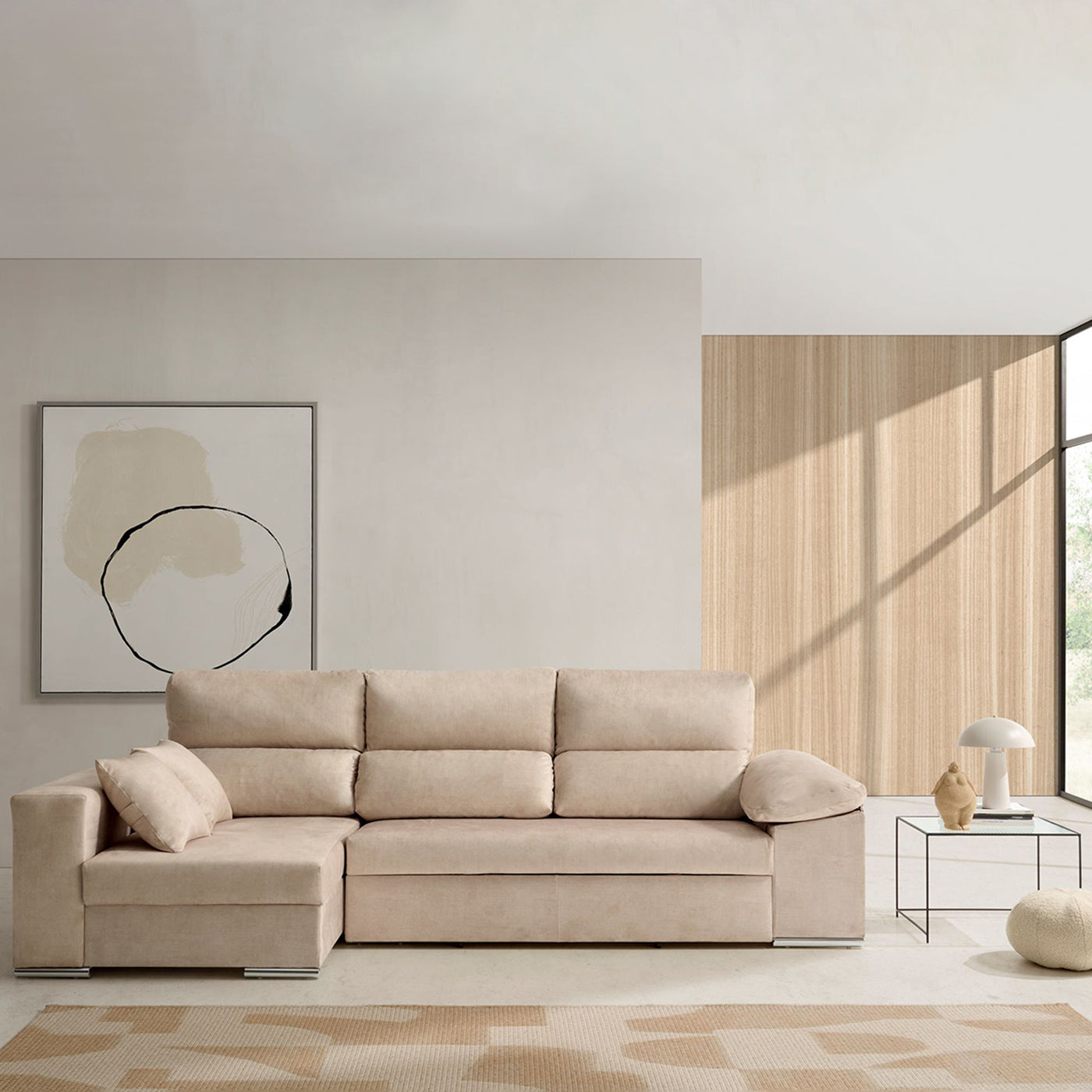 Sofa Chaise Longue Cama con Arcón Giulia