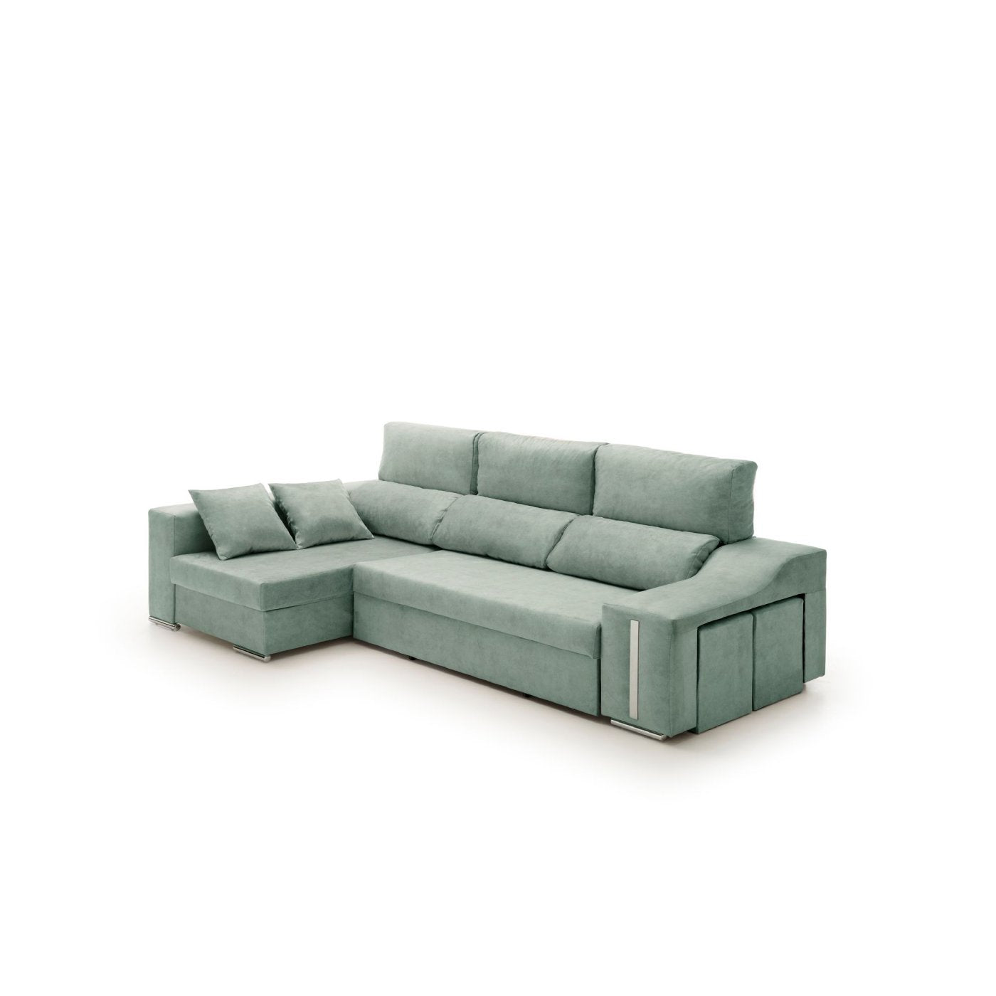 Sofa Chaise Longue Cama con Arcón y Puff Giuliana