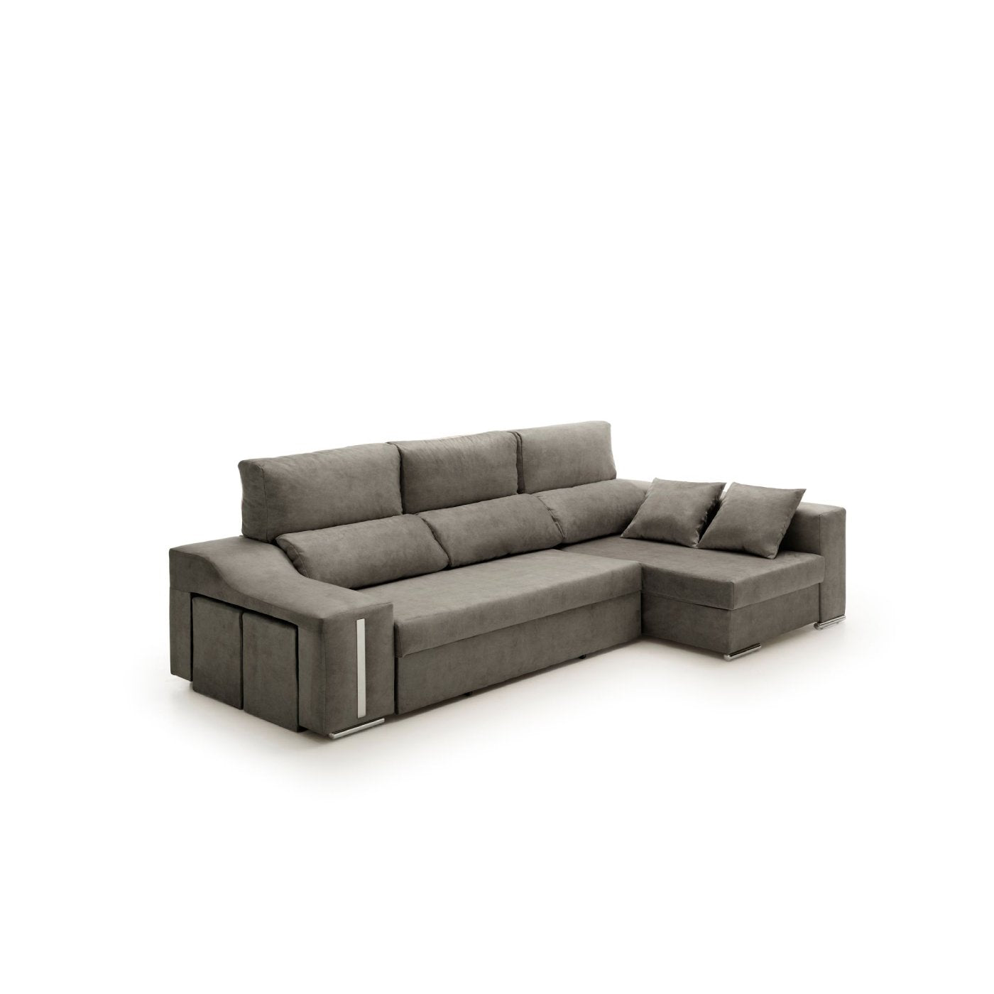 Sofa Chaise Longue Cama con Arcón y Puff Giuliana