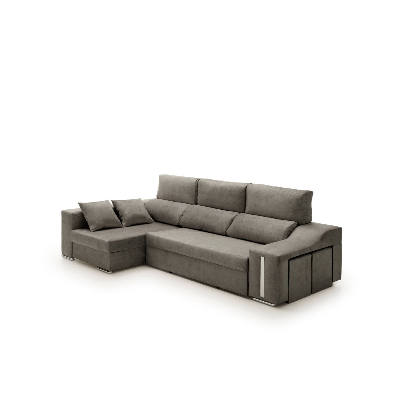 Sofa Chaise Longue Cama con Arcón y Puff Giuliana