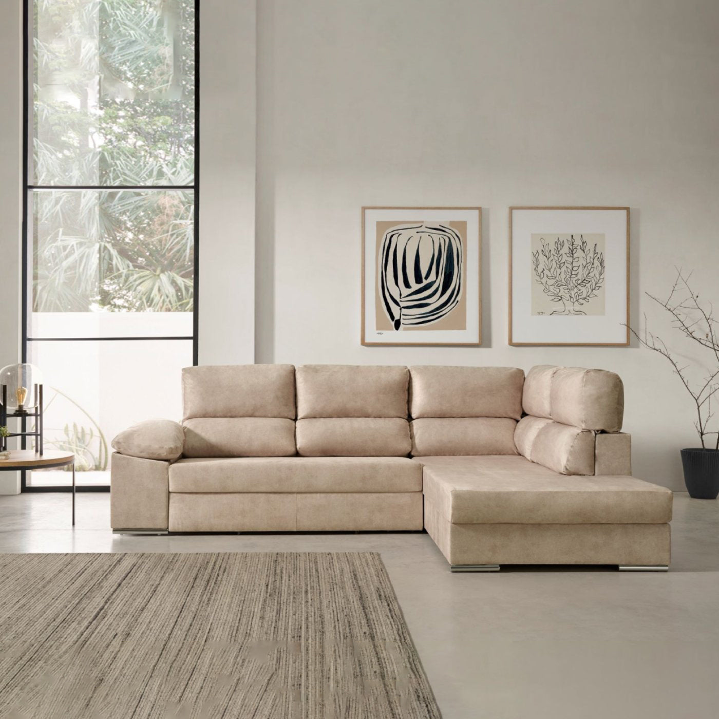 Sofa Cama Chaise Longue Fiorella Alta Gama