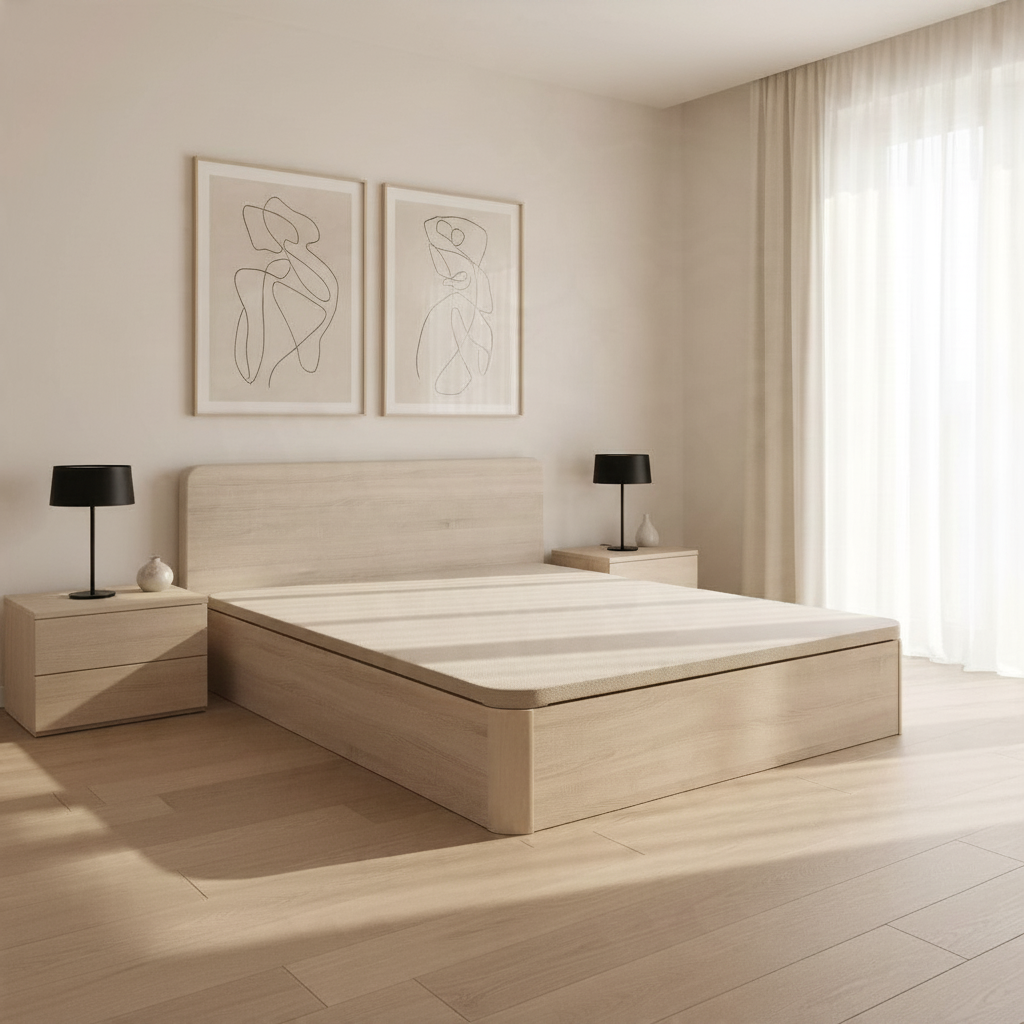 Canapé abatible de madera Turín color cambrian — imagen 5