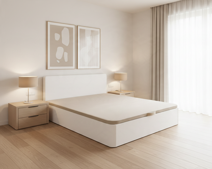Canapé abatible de madera Nápoles color blanco — imagen 4