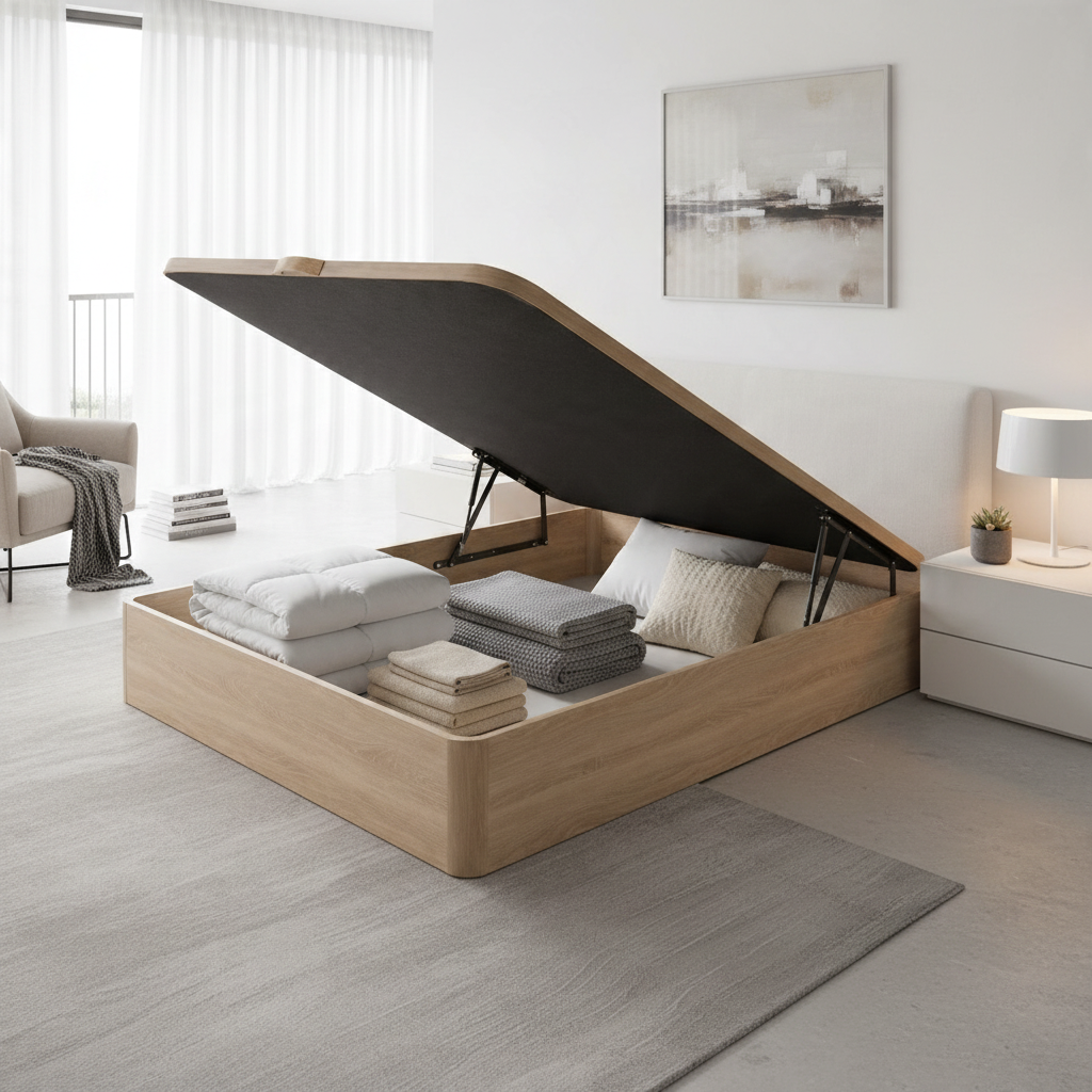 Canapé abatible de madera Turín color cambrian — imagen 2