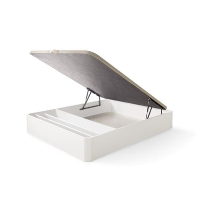 Canapé Abatible de Madera Nápoles | Altura 35 cm, Gran Capacidad, Zapatero Integrado y Tapa 3D