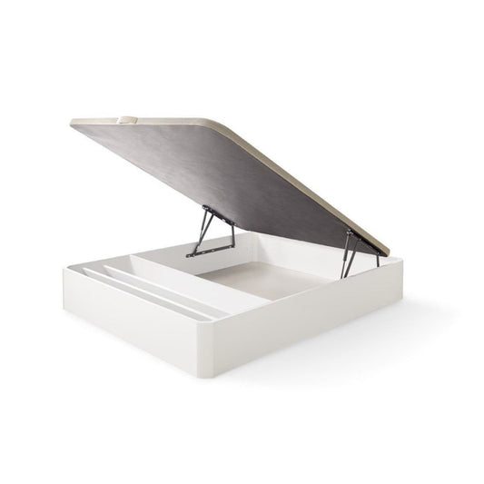 Canapé Abatible de Madera Nápoles | Altura 35 cm, Gran Capacidad, Zapatero Integrado y Tapa 3D