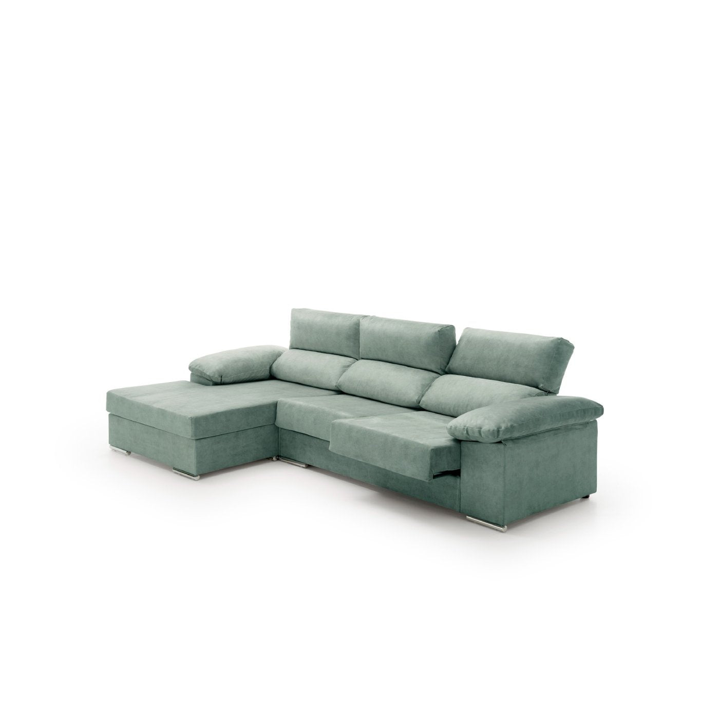 Sofa Chaise Longue Reclinable y Deslizante Melissa Alta Gama