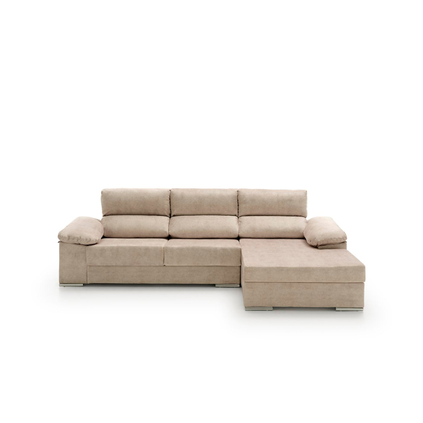 Sofa Chaise Longue Reclinable y Deslizante Melissa Alta Gama