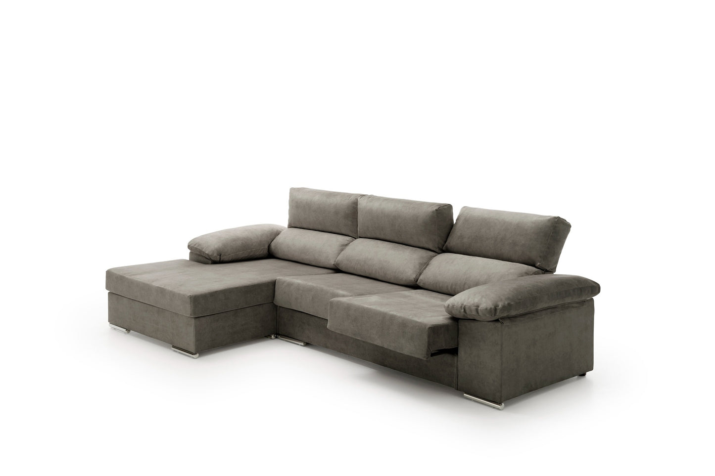 Sofa Chaise Longue Reclinable y Deslizante Melissa Alta Gama