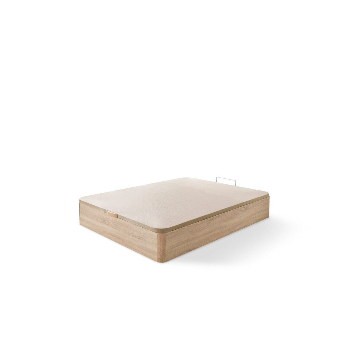 Canapé abatible de madera Toscana color cambrian sobre fondo blanco cerrado