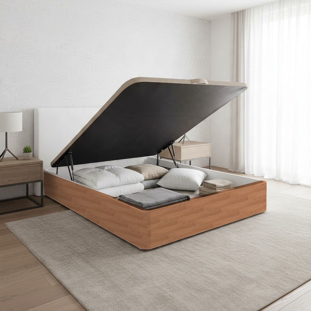 Canapé abatible de madera Toscana color cerezo — imagen 2