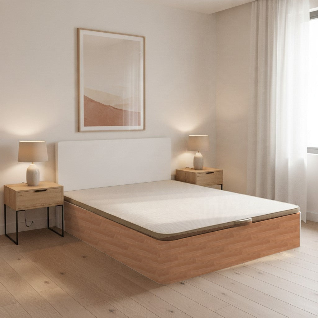 Canapé abatible de madera Toscana color cerezo — imagen 4