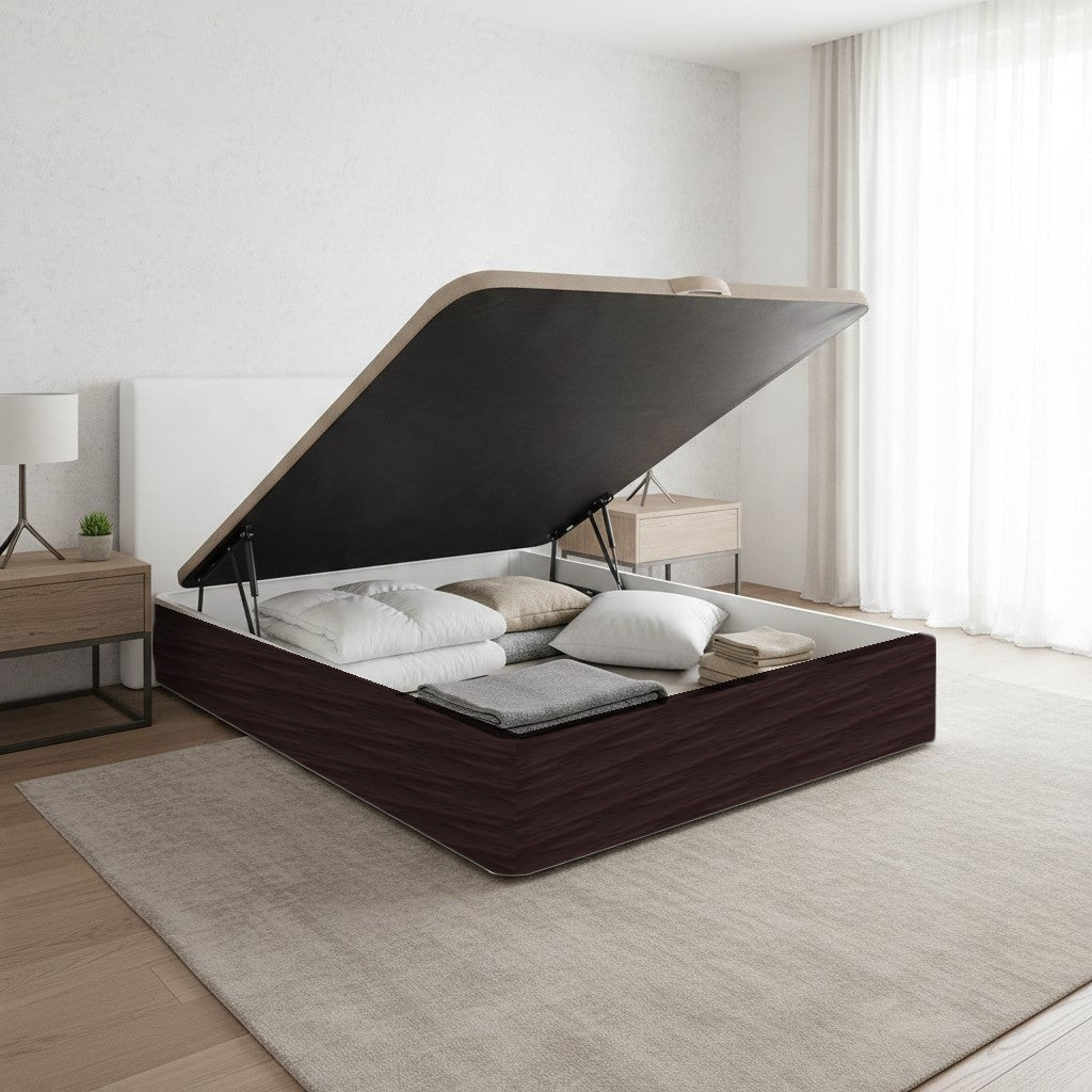 Canapé abatible de madera Toscana color wengué — imagen 2