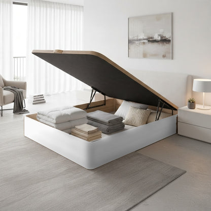 Canapé abatible de madera Turín color blanco — imagen 2