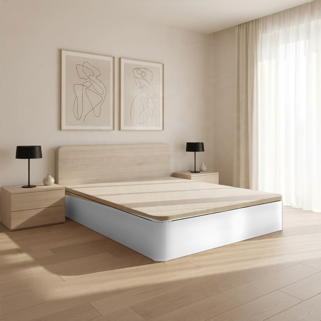 Canapé abatible de madera Turín color blanco — imagen 5