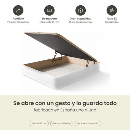 Canapé abatible de madera Turín color blanco — imagen 6