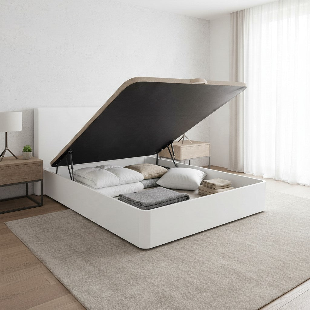 Canapé abatible de madera Toscana color blanco — imagen 2